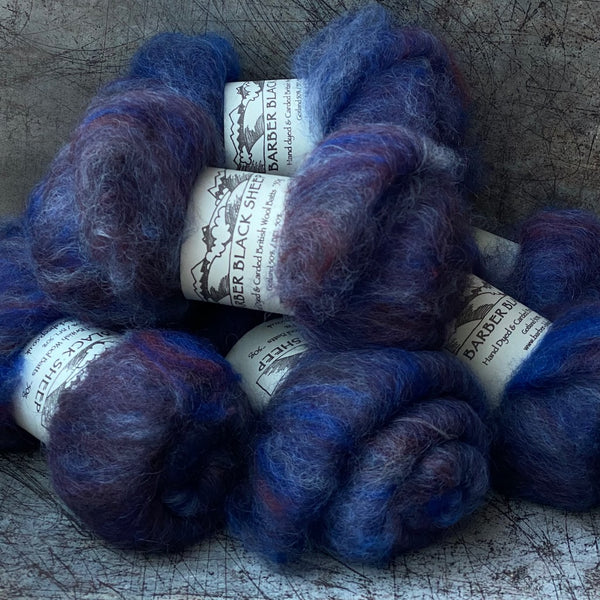 Gotland/BFL batts - Blue Lobster ~50g